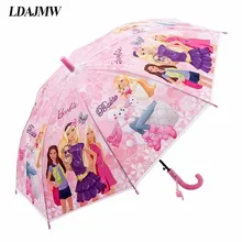 LDAJMW Горячая Прекрасный мультфильм зонтик для защиты от солнца школьников длинная ручка зонтик для детей девочек мальчиков подарки