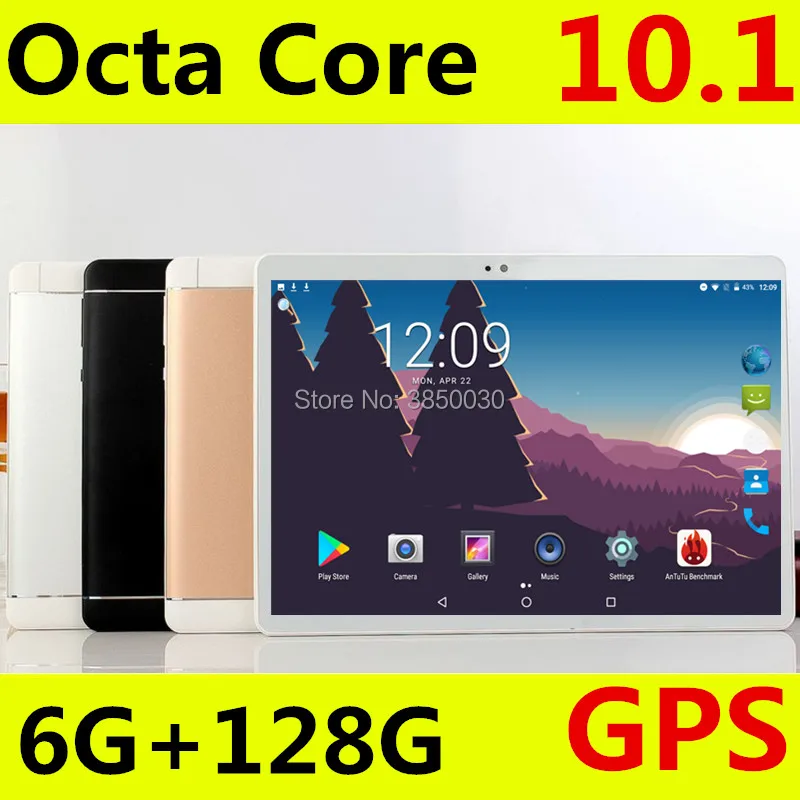 10 дюймов планшеты поддерживает YouTube Octa Core 6 ГБ оперативная память 128 Встроенная 3g 4 г FDD LTE телефонный звонок Android 8,0 gps Wi Fi 1280X800 ips Pad
