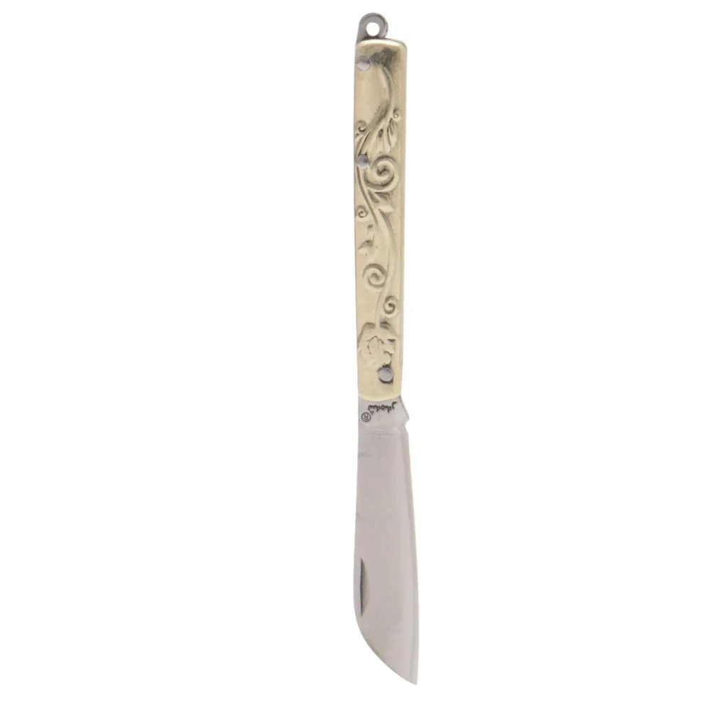Ретро-брелоки небольшой карманный тактический складной нож 8 см латунный брелок