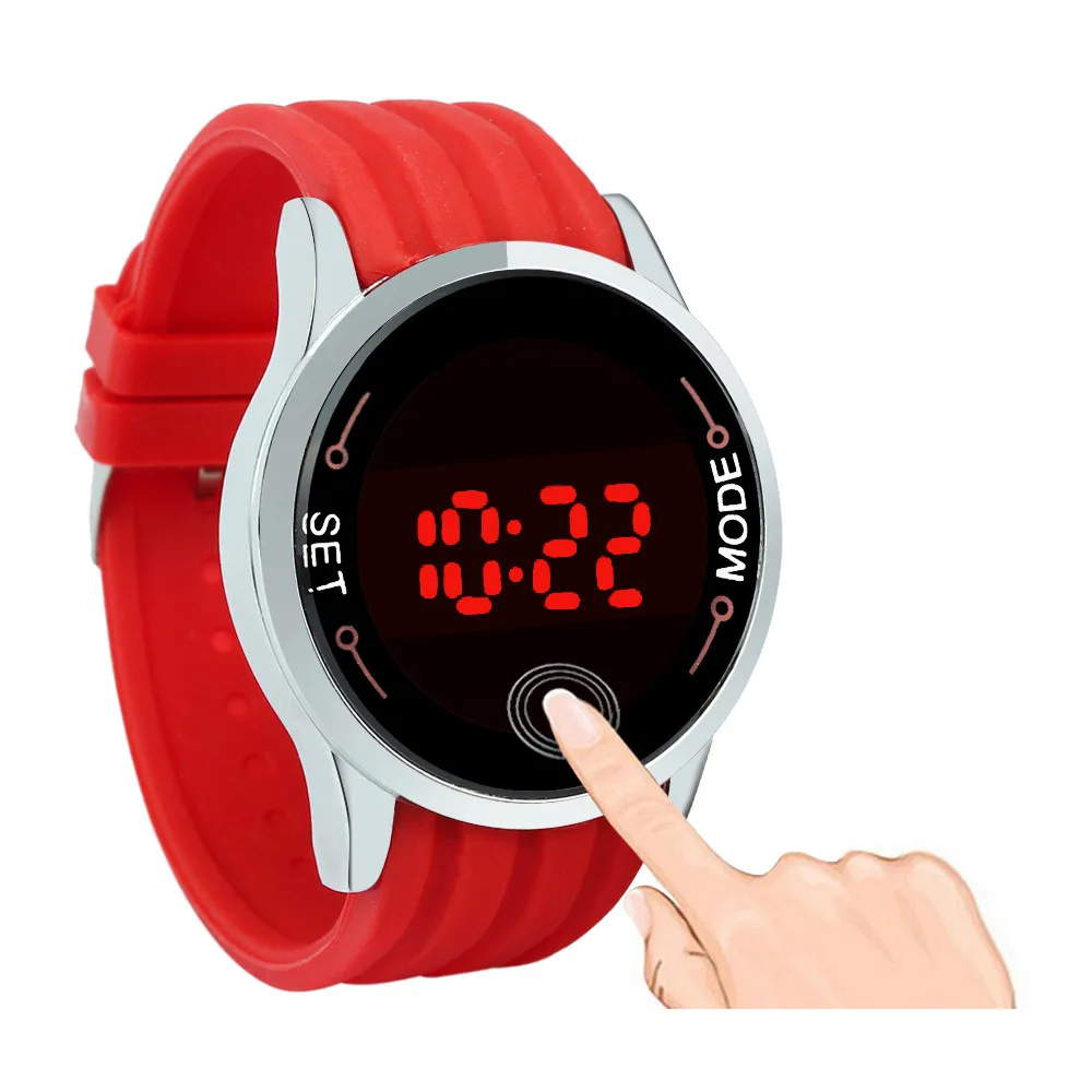 Montre светодиодный сенсорный экран часы мужские спортивные силиконовые часы женские повседневные цифровые наручные часы день дата часы Relogio Masculino# BL3