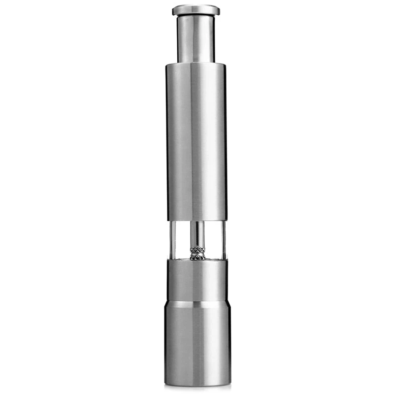 

Salt and Pepper Mill props High Class Stainless Steel Metal Salt Pepper Mill Grinder Spice Manual Hand Mills Home Kitchen Tool