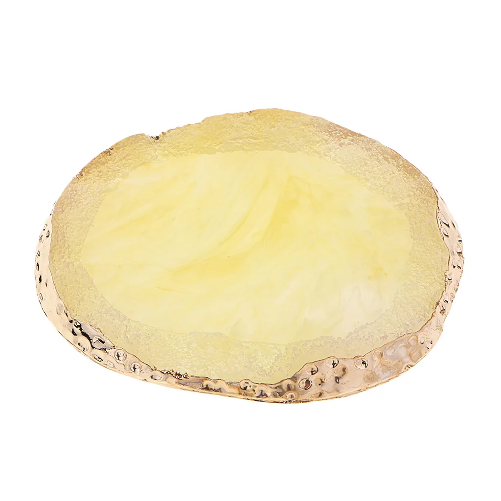 Resin Imitation Agate Nail Art Palette Drink Coaster Cup Mat Decor