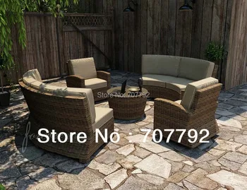 

New Model Forever Rattan 5 Piece Deep Seater Simple Sofa Sets