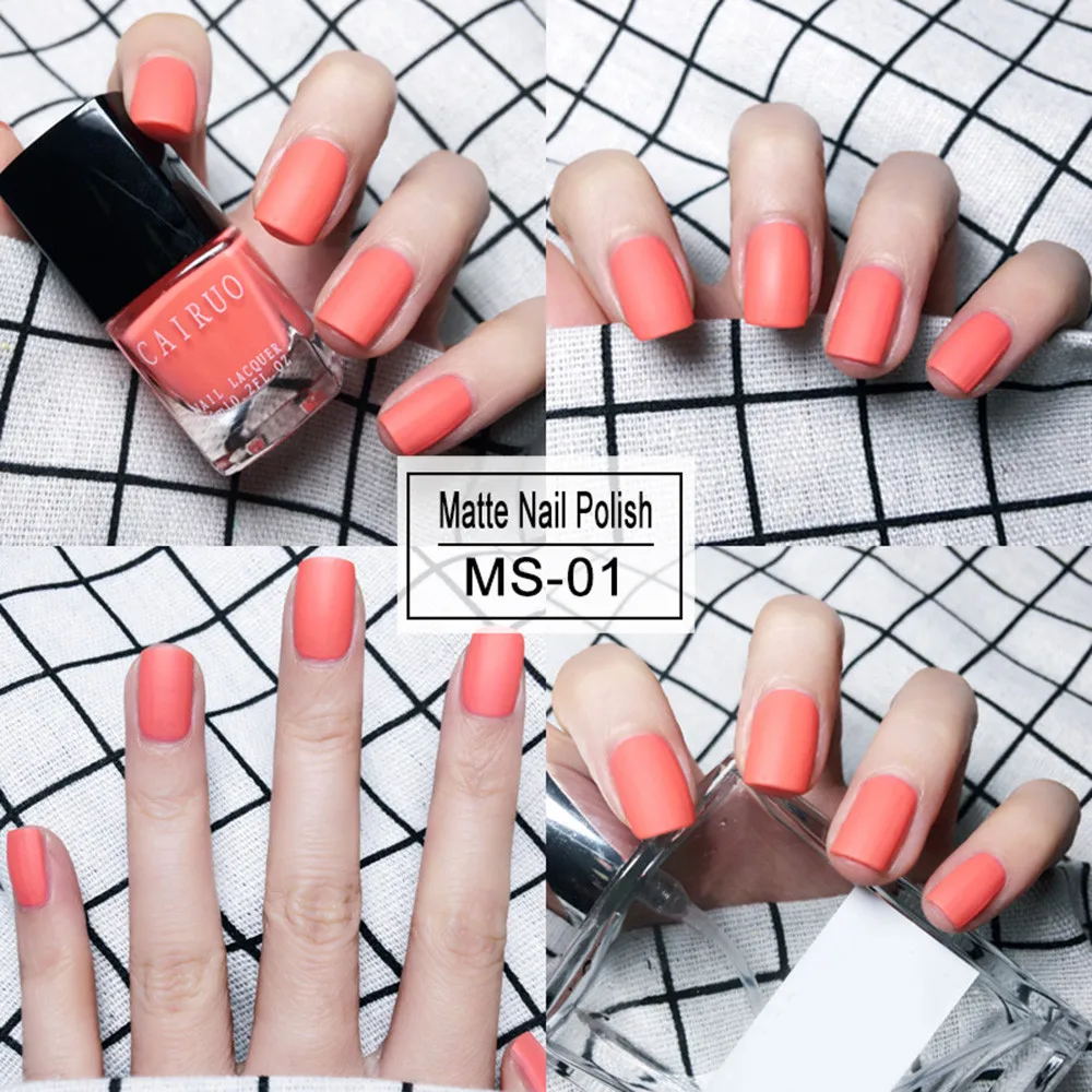 6ml Matte Nail Polish Pure Color Red White Black Nail Art Varnish UV LED Gel  Nail Polish Long lasting Soak Off Lacquer TSLM1|Nail Polish| - AliExpress