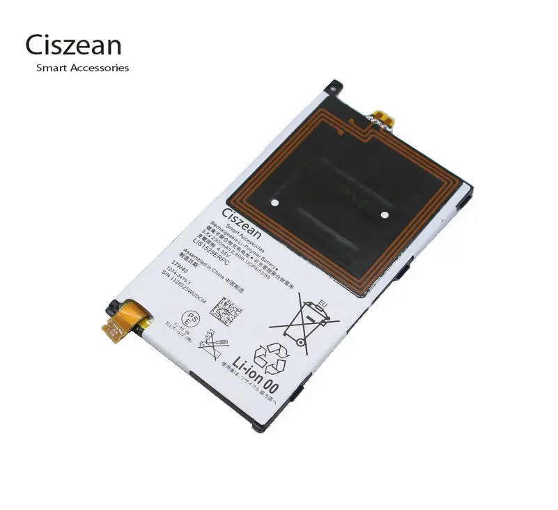 

Ciszean 1x 2300mAh LIS1529ERPC Replacement NFC Battery For Sony Z1 mini D5503 Z1 Compact M51w SO-04F Batteries Batteria Batterie