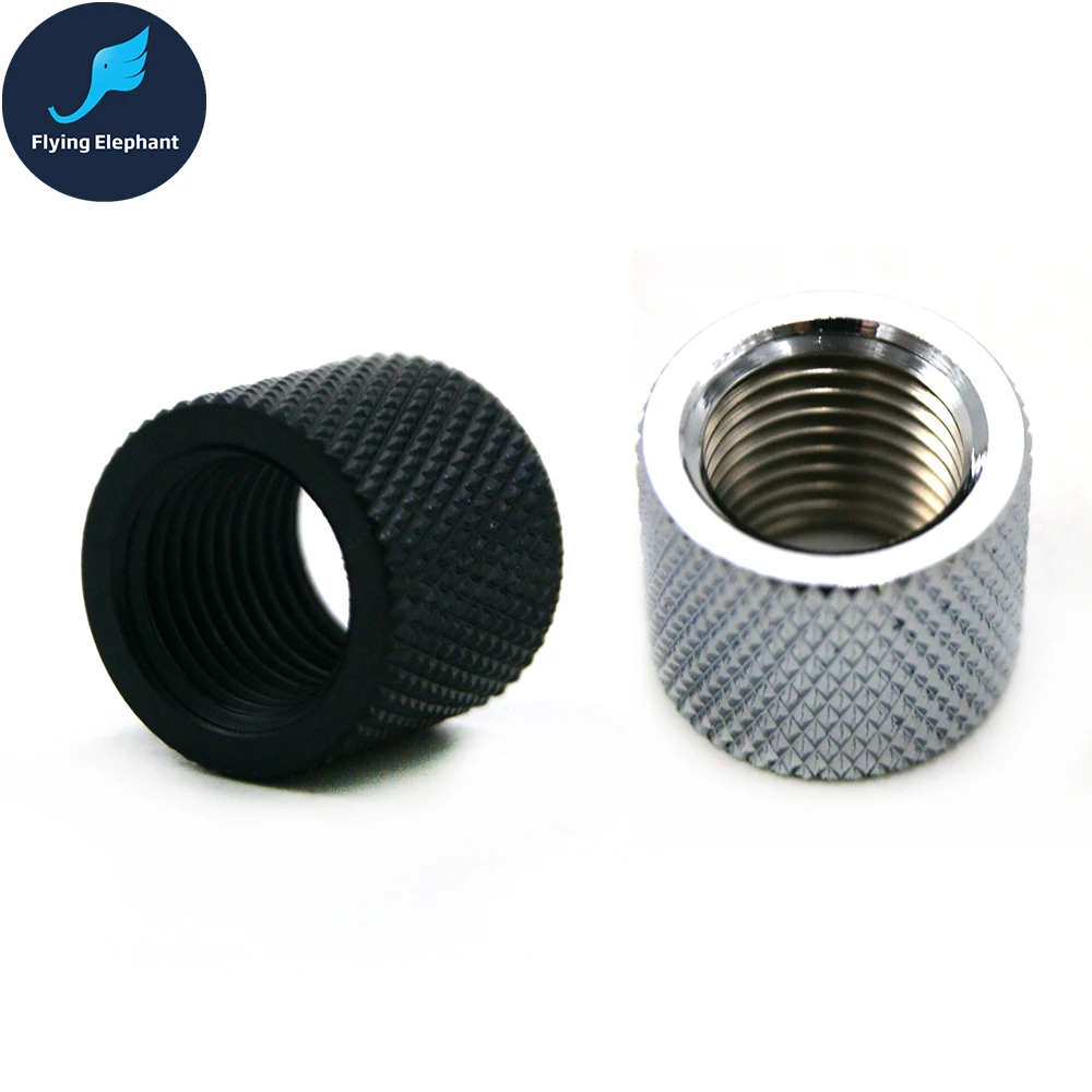 

Static Extender 12mm F-F G1/4 - Black/Silver straight-through fitting Hard-tube to Hose For PC Water Cooling