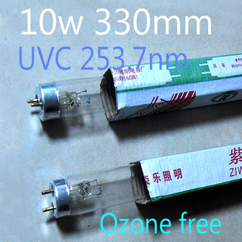 2-pack UVC кварцевый бактерицидный линейный заменяющий CFL светильник 10 Вт 15 Вт без озона и с озоном T8 G13 двусторонний UVC - Мощность в ваттах: 2PCS 10W  ozone free