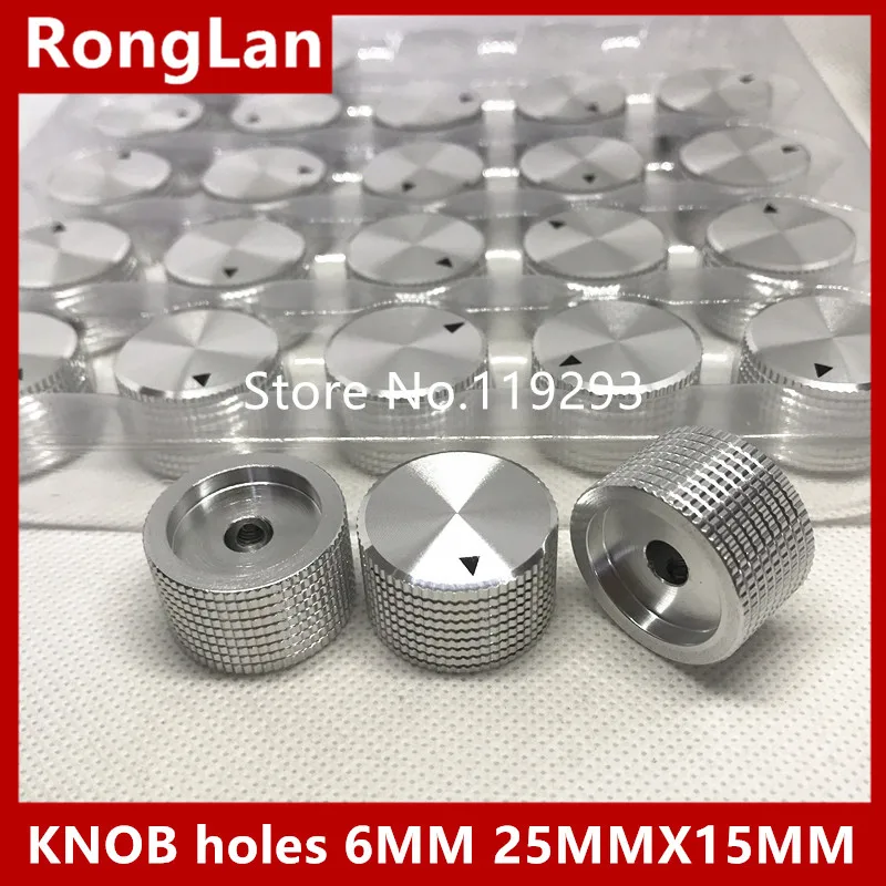 

[BELLA]Aluminum aluminum knob with the pointer cap diameter holes 6MM 25MMX15MM--50PCS/LOT