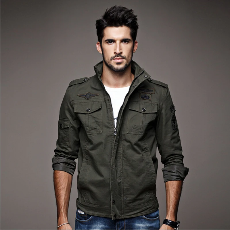 Images of Army Green Jacket Mens - Reikian