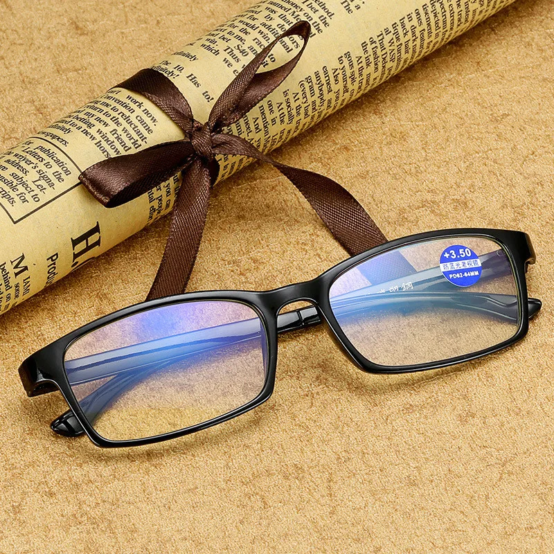 IBOODE TR90 квадратные анти-голубые световые очки для чтения для мужчин и женщин синяя пленка для дальнозоркости очки унисекс