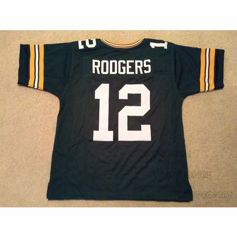 

Mens Aaron Rodgers Stitched Name&Number Throwback Football Jerseys [UNSIGNED NO LOGOS OR EMBLEMS]