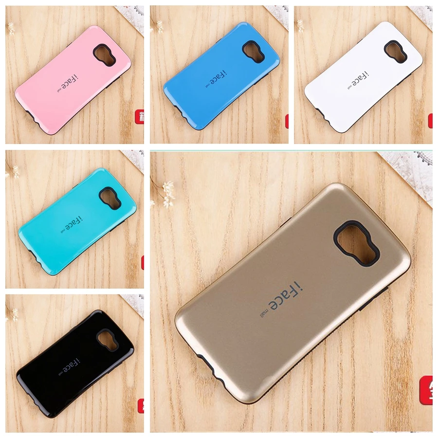 

Korea Style Shock Absorbing iFace Case For Samsung A7 2016 A710 Phone Cases TPU PC Hard Silicone Cover for Galaxy A710 Cases Bag