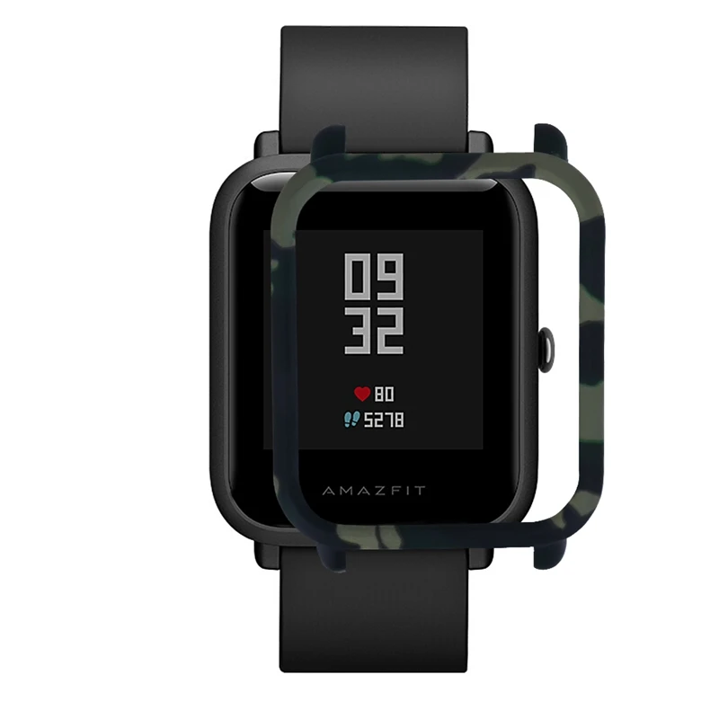 2 шт. чехол для Xiaomi Amazfit Bip камуфляж защитный бампер крышка красочные умные часы чехол для Amazfit Bip аксессуары Coque