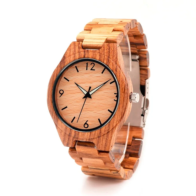BOBO BIRD Brand Men' Watches Casual Luxury Wood Watches reloj masculino Men Wooden Wristwatch Gifts Top Items G24