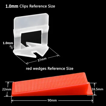 

Best Price 200pcs/set Plastic Tiling Tools Tile Leveling System Wedges and Clips Spacer Prevent move during tiles installation
