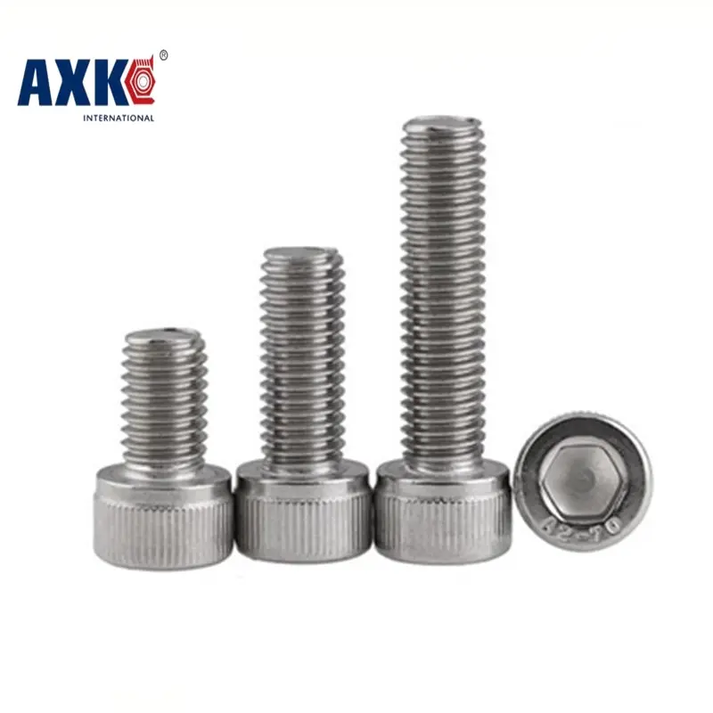 

Free Shipping 100pcs/Lot Metric Thread DIN912 M3x25 mm M3*25 mm 304 Stainless Steel Hex Socket Head Cap Screw Bolts