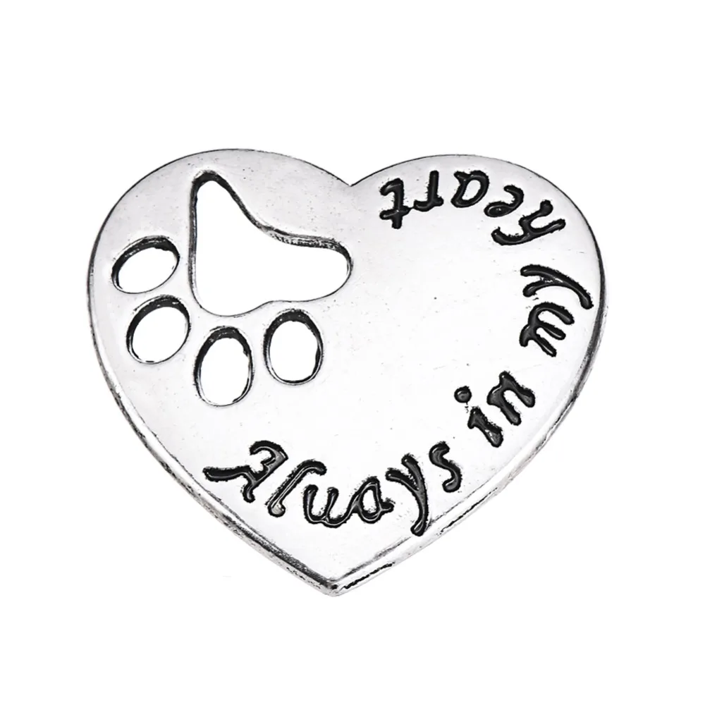 Animal Heart Paw Print Set Cat Dog SVG File