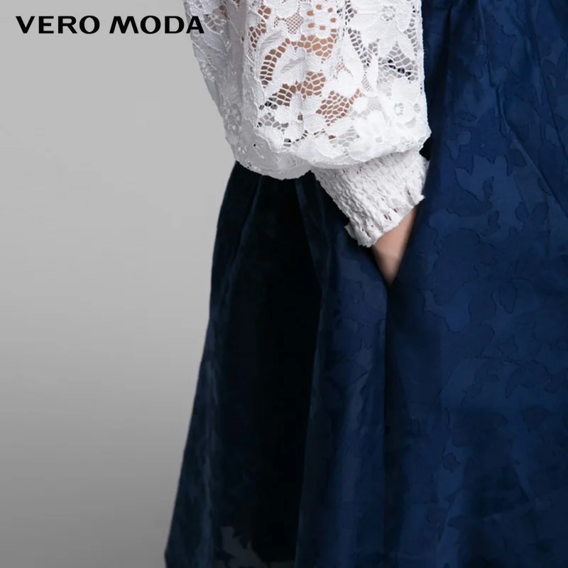 VERO MODA бренд 2018 Новый офис леди стиль аппликации невидимый молнии A Line женские