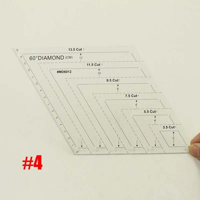 Прозрачный инструмент для шитья, лоскутного шитья, полный стиль, сетка для шитья, для резки, для портновского ремесла, для шитья, правило A4 A3, коврик для резки - Цвет: NO.4