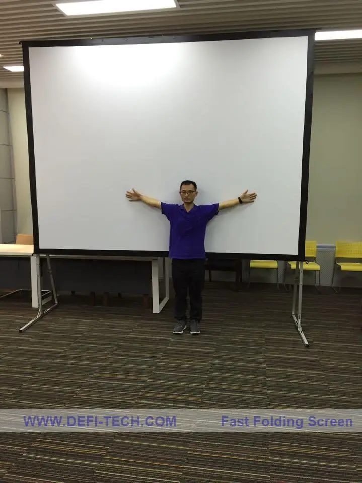 Fast Fold Projector Screen 100 inches 169 Quick Folding Front