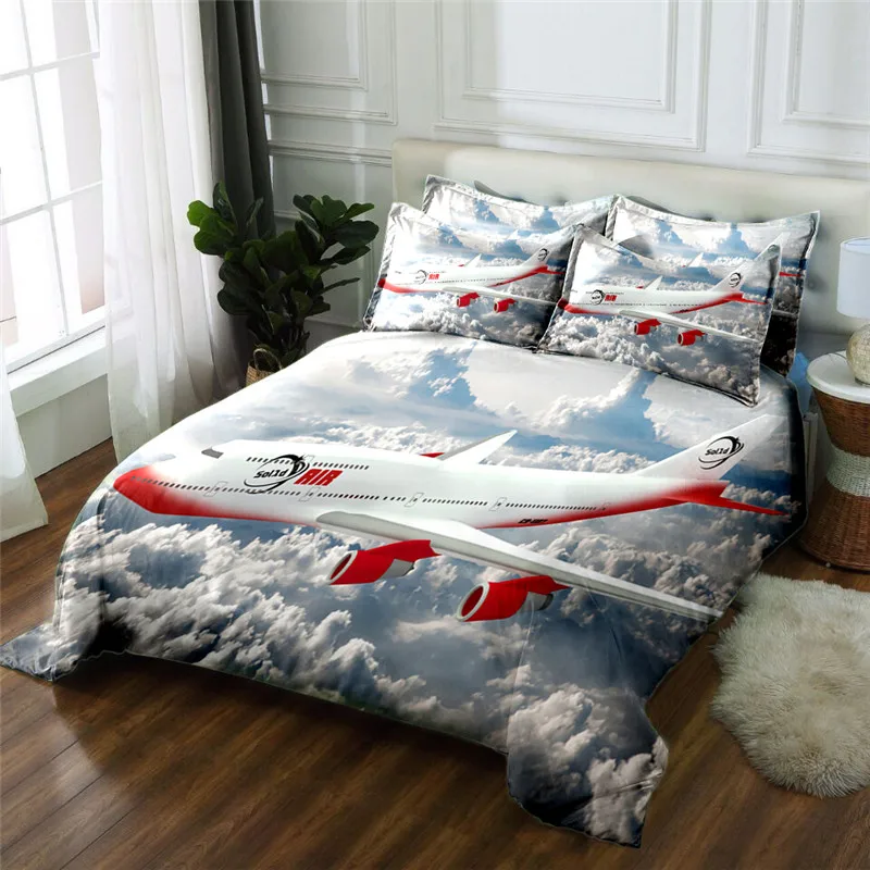 4 шт. набор постельного белья из микрофибры с 3D принтом|bed sheet|duvet cover setbedding set |