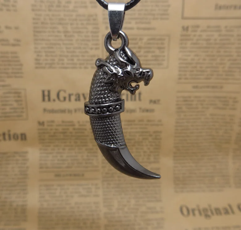 Wolf Head Angelica Fashion Casual Sporty Men Necklace Wolf Teeth Fang Beast Pendant men Pendant Necklaces Wolf Head Angelica Fashion Casual Sporty Men Necklace Wolf Teeth Fang Beast Pendant men Pendant Necklaces