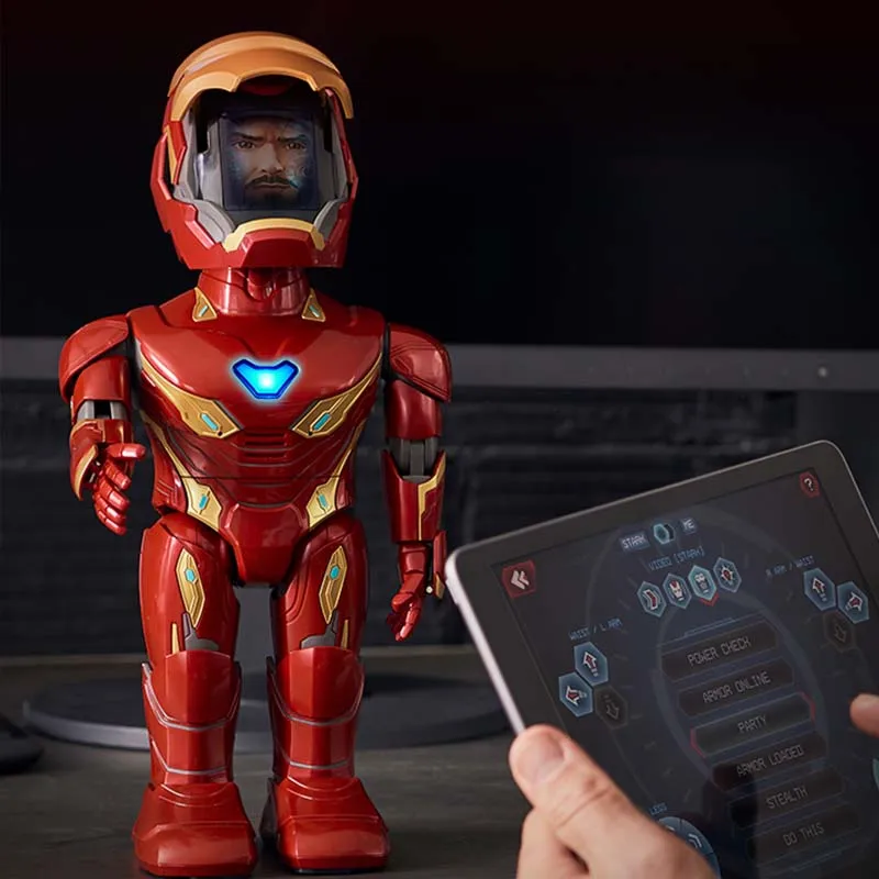 

Movie Dance Iron Man MARK50 Action Figure Toy LED Flashlight with Sound Avengers Iron Man Hero AR Analog control Electronic toy
