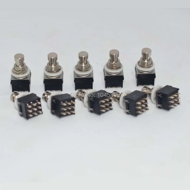 Interruptor de pé para Kits de Pedal de Efeitos de Guitarra Acessórios de Desvio Real 10 x 3pdt 9pin Diy - Image 4