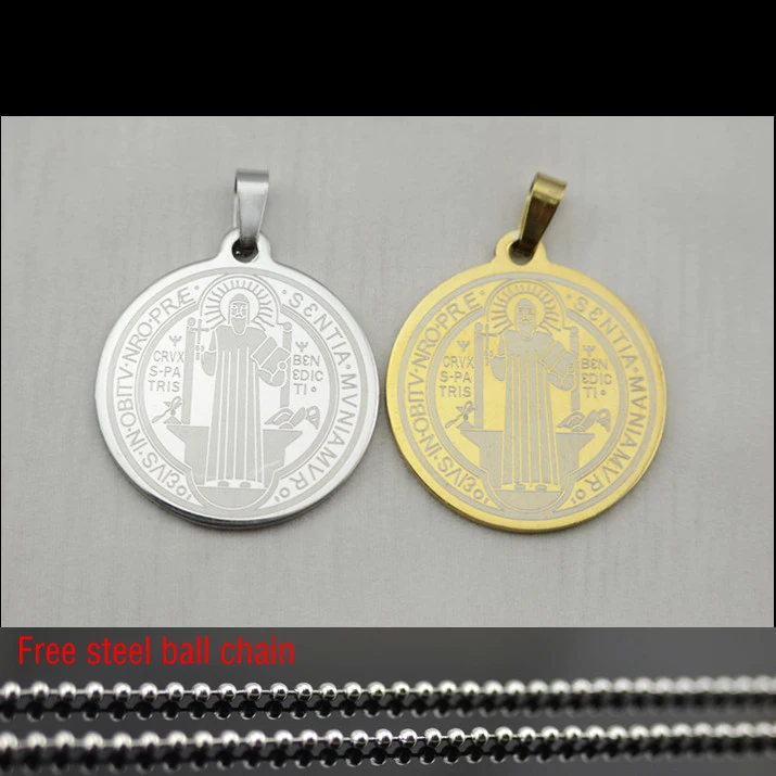 Catholic religious Gifts Stainless Steel saints St. Benedict Protection