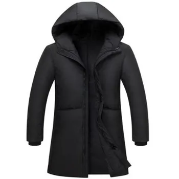 

brand clothing jackets thick keep Wear outside long warm men down jacket high quality hooded down winter coat Male