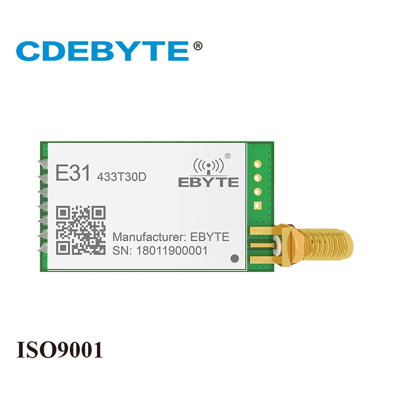 

2Pc/Lot CDETYTE 433MHz AX5043 Wireless Transmitter Long Range 6000m rf Module E31-TTL-1W 30dBm UART Breadboard rf Module