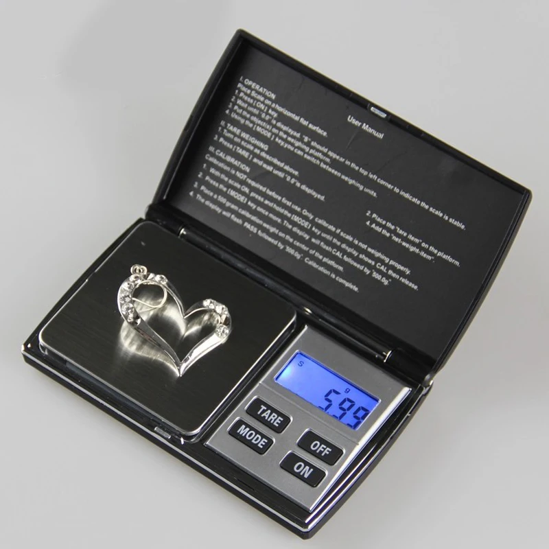 Ale мини весы с электровесом портативные пальмовые цифровые Scnic 100g300g500g0.01g0.1g точные