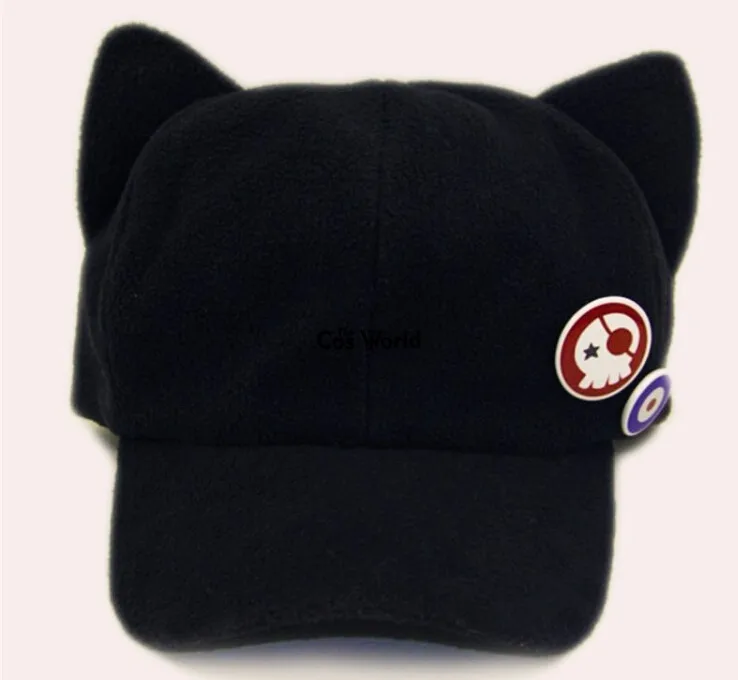 EVA Shikinami Asuka Rangure Cat Ear Polar Fleece Baseball Cap Anime Cosplay Accessories,cosplay hats