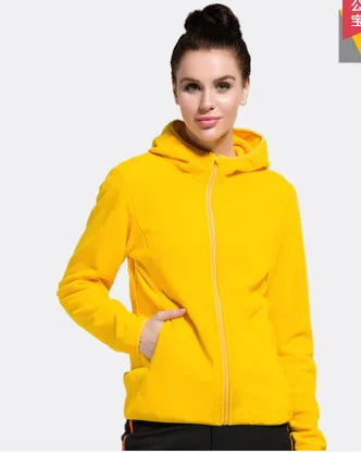 Флисовое Свободное пальто утепленная теплая куртка осень зима даже шапка кардиган мужской на открытом воздухе зарядка женская одежда внутренний бак - Цвет: yellow girl