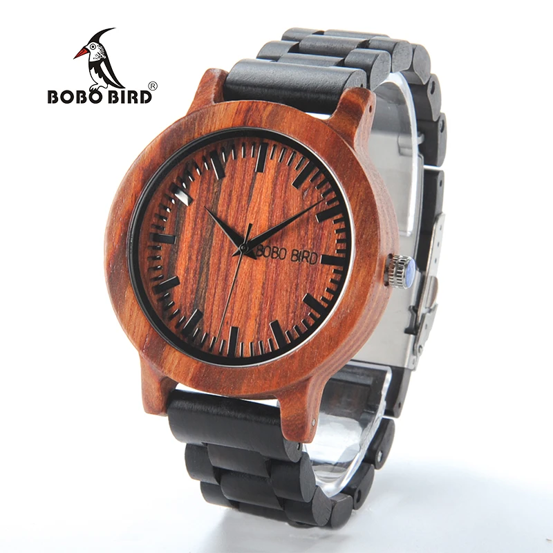 2017 New Luxury BOBO BIRD Brand Men Watches Wooden Band Quartz Wood Watch Wrist Watch Male Relogio C-M05