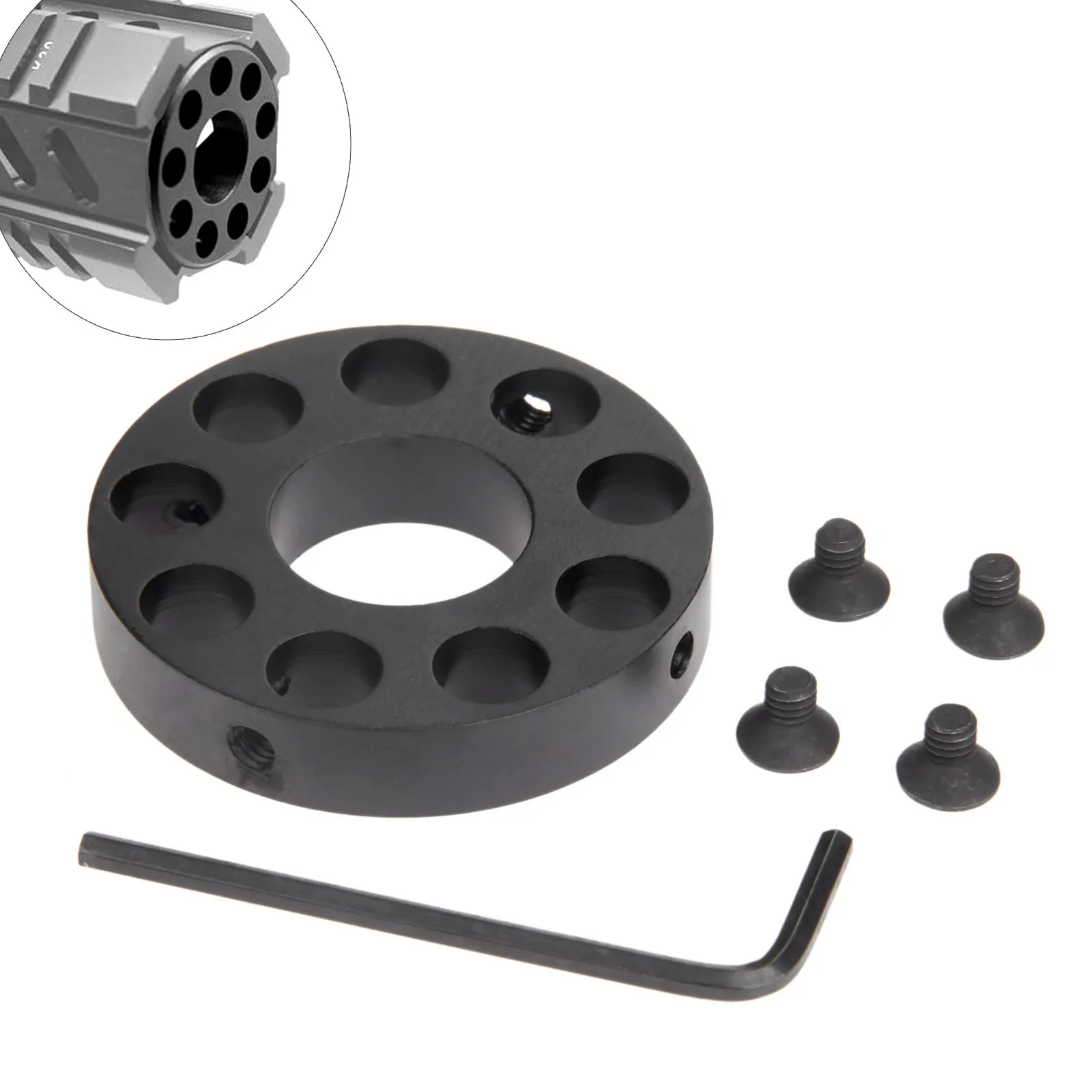 التكتيكية 45 ملليمتر الجبهة نهاية كاب الدائري ل. 223 بالأسهم الحرة رباعية السكك الحديدية الغاز كتلة Handguard برميل الجوز الصيد بندقية اطلاق النار ... التكتيكية 45 ملليمتر الجبهة نهاية كاب الدائري ل. 223 بالأسهم الحرة رباعية السكك الحديدية الغاز كتلة Handguard برميل الجوز الصيد بندقية اطلاق النار ...