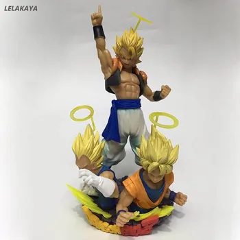 

14cm Dragon Ball Z Anime Action Figure Son Gokou Vegeta Gogeta Bust Com:Figuration Vol.1 Super Saiyan Model PVC Collection Doll