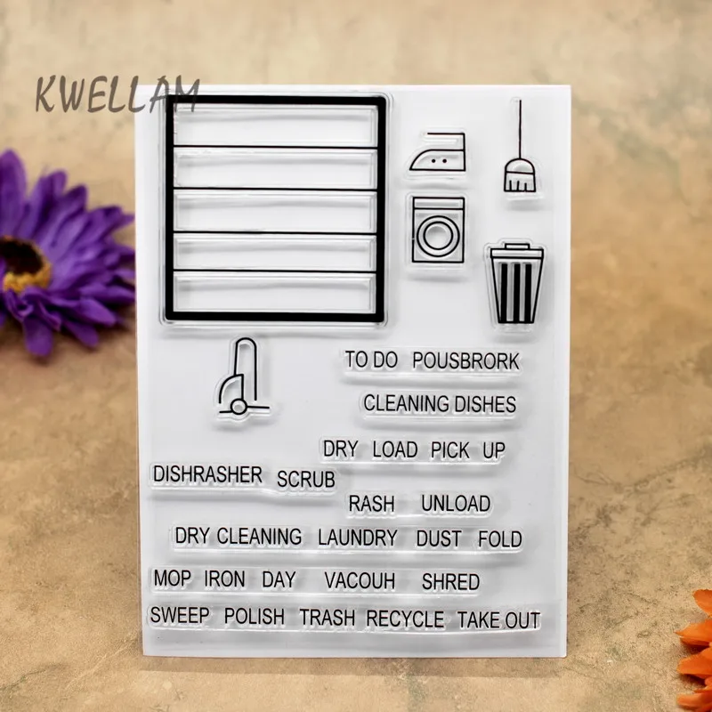 Scrapbook DIY photo cards account rubber stamp clear stamp transparent