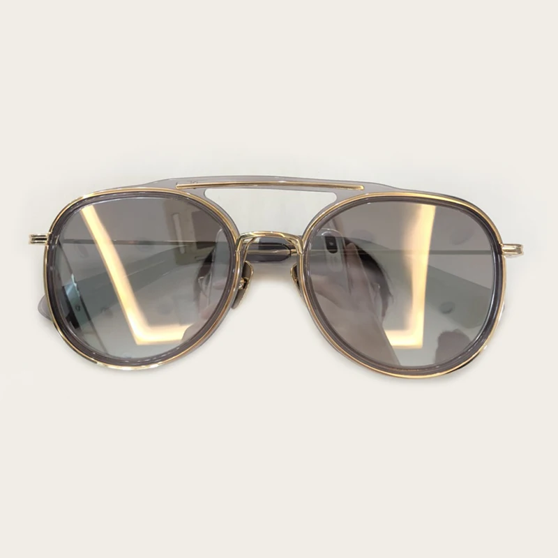 1 Mode no Feminino 7 Designer Sol 2 Runde Frauen no no 4 Legierung 2019 Marke Nase no Zwei 3 6 Oculos no Brillen 5 De Sonnenbrille Brücke Rahmen no No Luxus qatpxUa