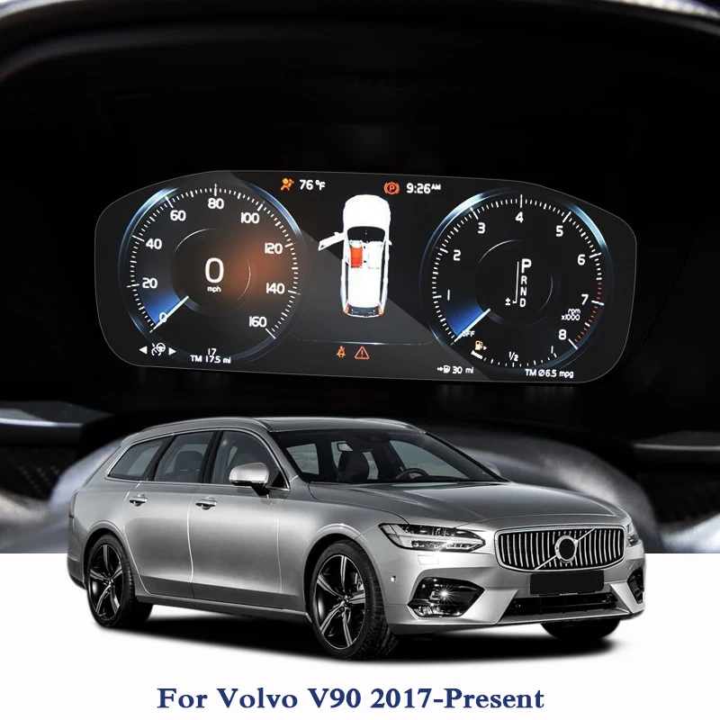 Для Volvo V90-настоящее gps навигации Экран Стекло защитная пленка приборной панели дисплей для автомобиля внутренний наклейки на автомобиль