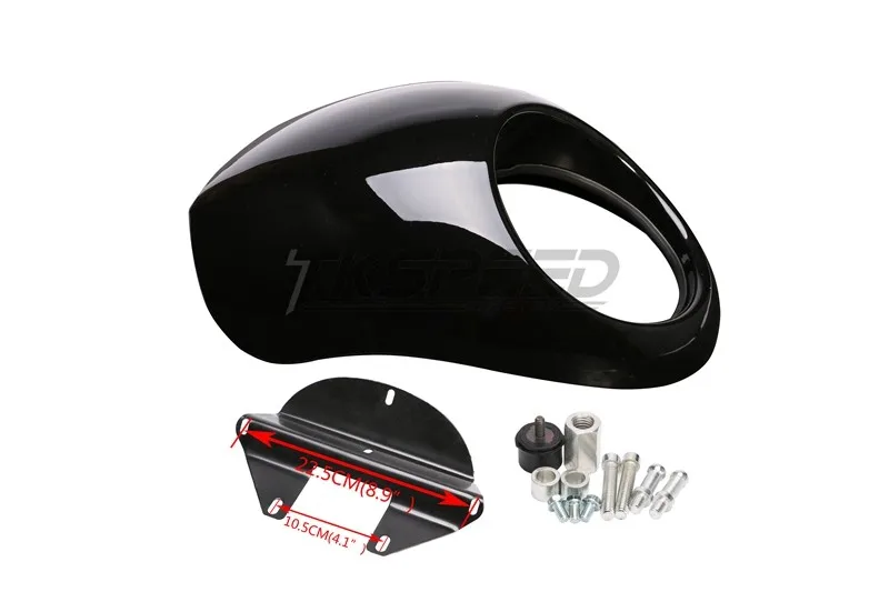 TKSPEED motorcycle Headlight Plastic Front Visor Fairing Cool sportster Mask Bezel For Harley 883 XL1200 Dyna Sportster FX