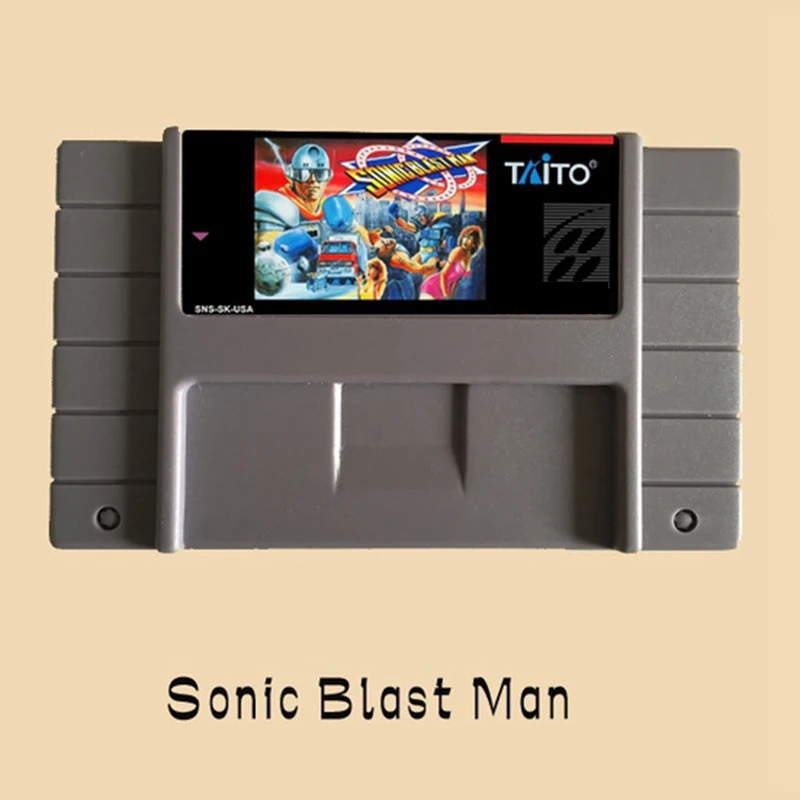 

Sonic Blast Man 16 Bit Big Gray Game Card For NTSC Game Player