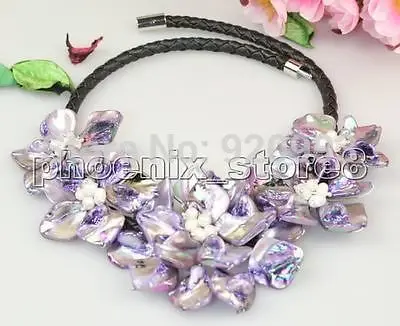 

Wholesale Free P&P******WOW ! BEAUTIFUL HANDWORK SHELL & PEARL NECKLACE #3804