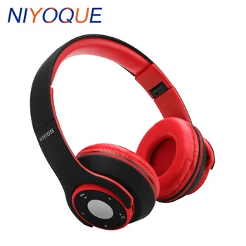 

NIYOQUE Bluetooth Headphone Best Stereo Game Earphone Headset Support TF Card FM HandsFree Music Headset for PC Computer Gamer