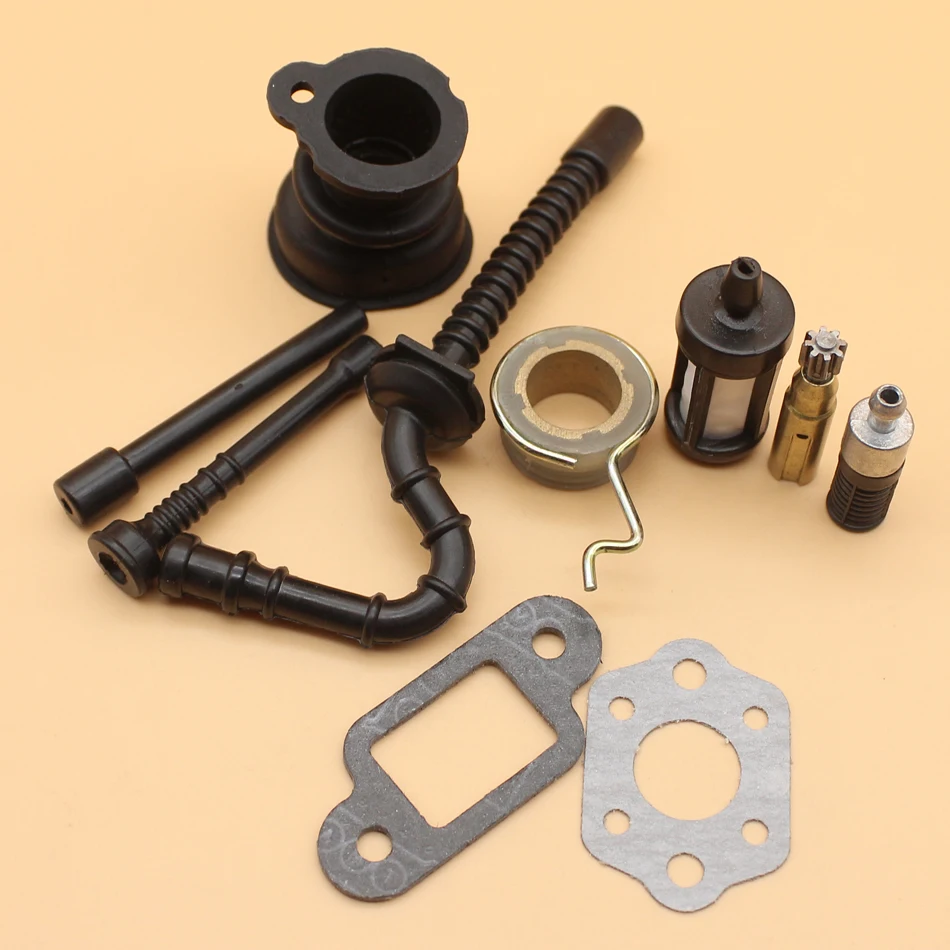 

Gas Fuel Oil Pipe Filter /Impulse Line /Oil Pump Worm Gear /Intake Manifold For Husqvarna MS250 MS230 MS210 025 023 021 Chainsaw