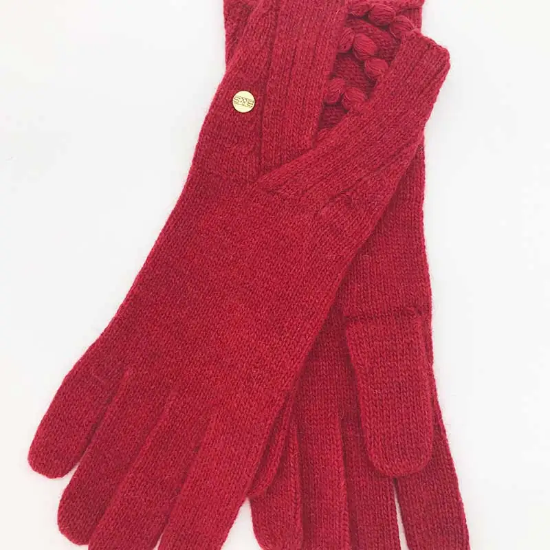

Winter Gloves Women Long Keep Warm Mittens Solid Color Simple Wristband Thick Knitted Gloves Multicolor Wool Gloves Women Gloves