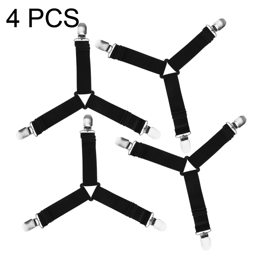 4 шт. регулируемая кровать матрас держатель листа ремни зажимы Захваты зажим для скатерти Домашний инструмент