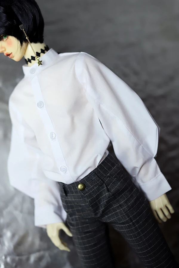 

White stand collar lantern sleeves shirts for 1/3 1/4 SD17 Uncle BJD SD doll accessories doll clothes doll overshirt