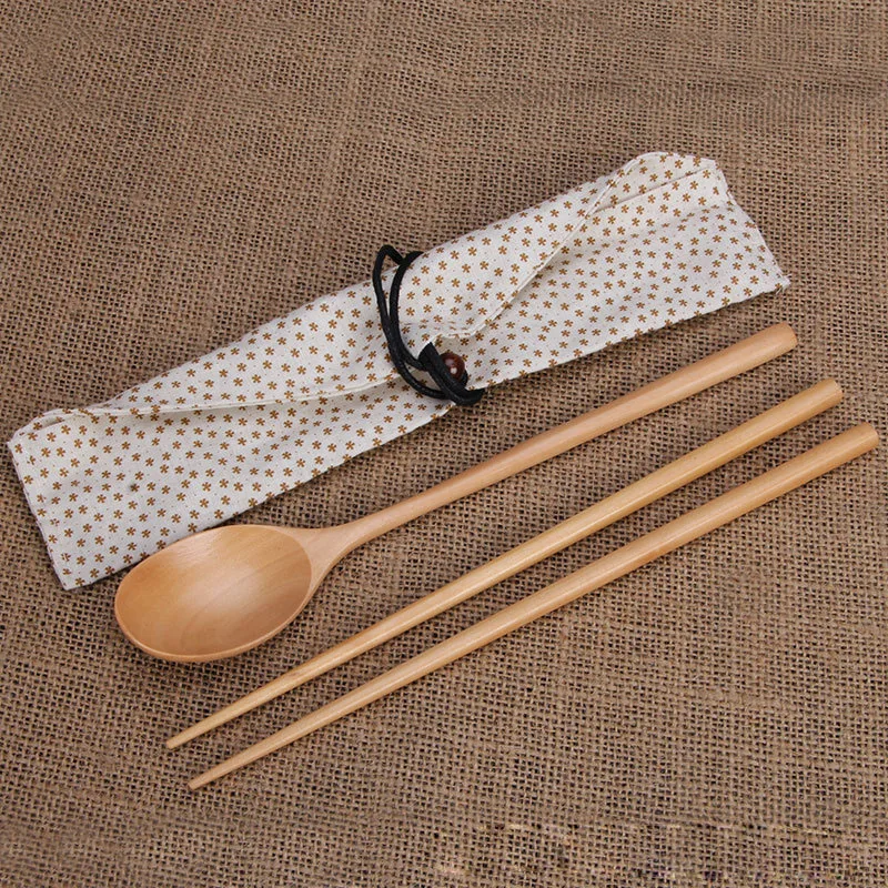 Chinese Chopsticks And Spoons Travel Suit with Gift Pocket Package