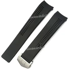 FT6014 Silicone Breathable Watch Band Belt Skin-touch Watchbands Rubber Bracelet Wristwatch Stainless Steel Buckle